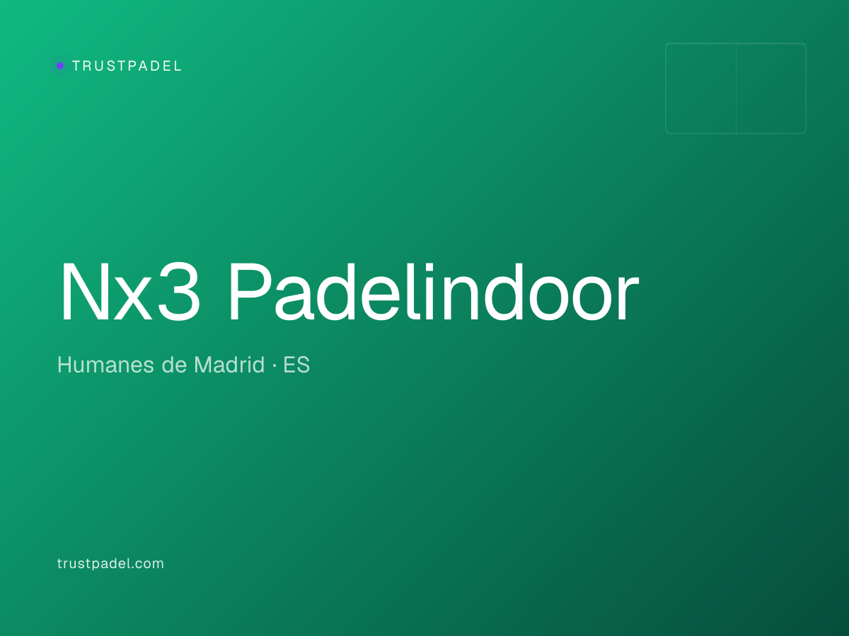 Nx3 Padelindoor padel club