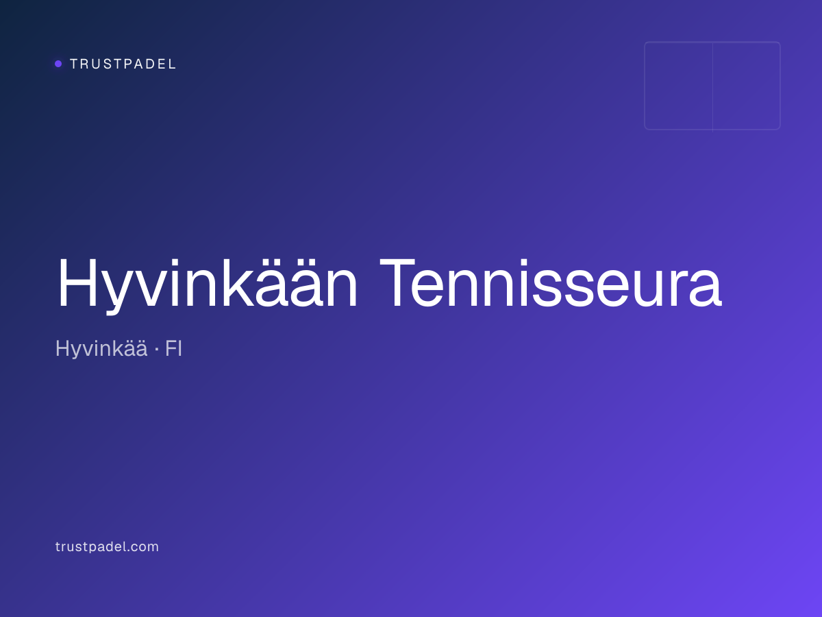 Hyvinkään Tennisseura padel club