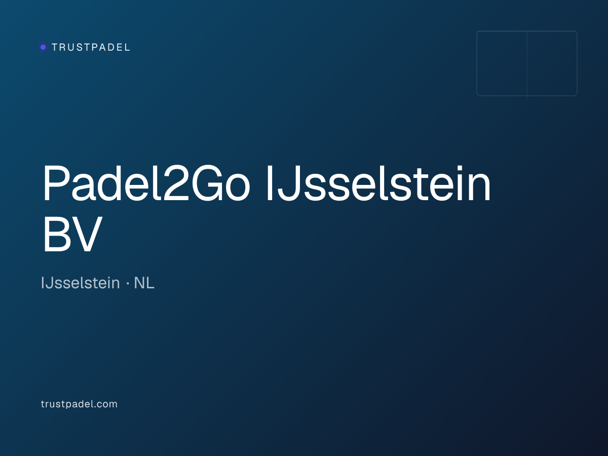 Padel2Go IJsselstein BV padel club