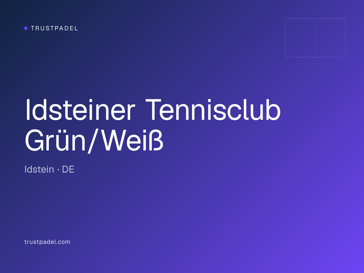 Idsteiner Tennisclub Grün/Weiß padel club