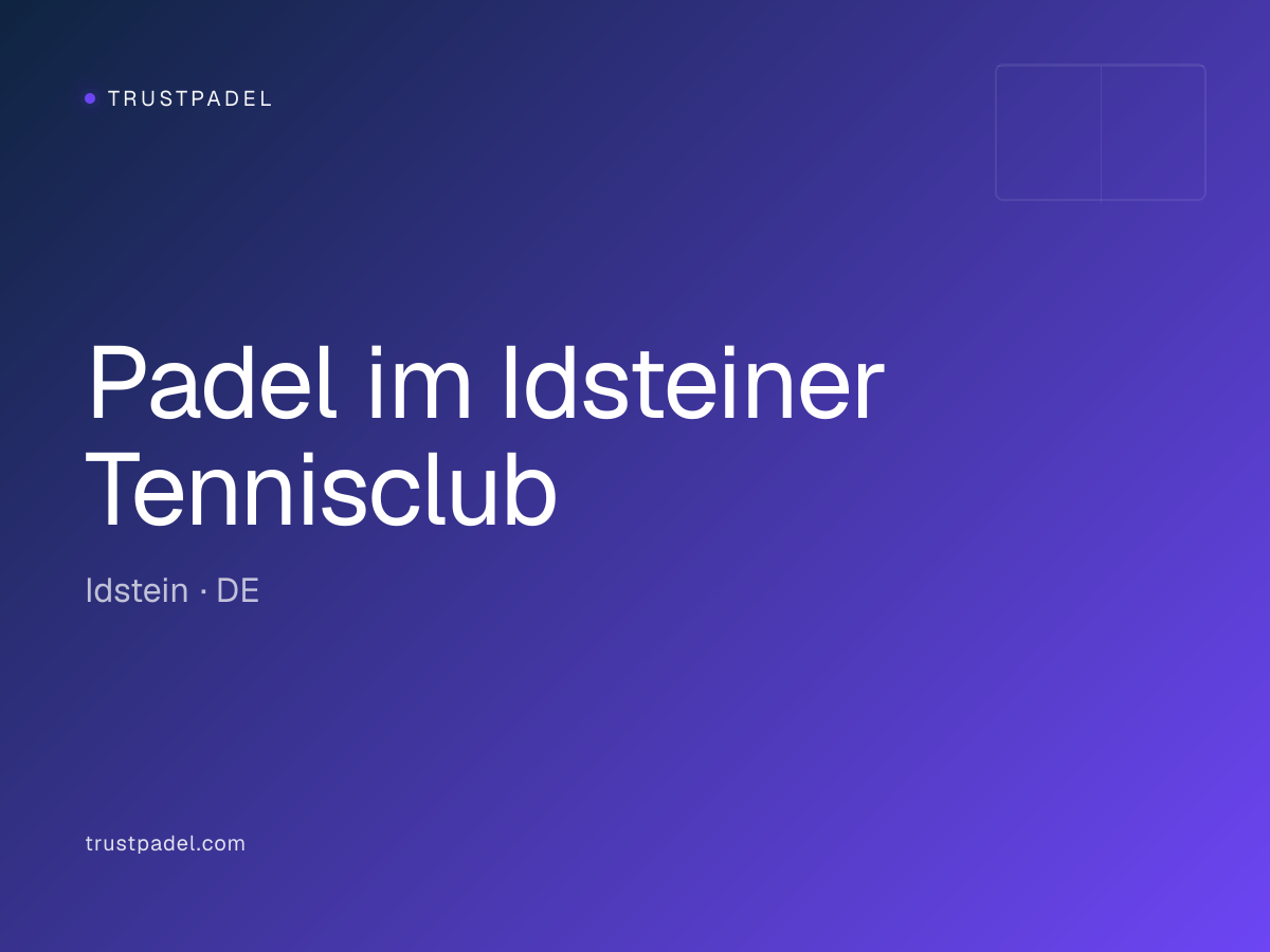 Padel im Idsteiner Tennisclub padel club