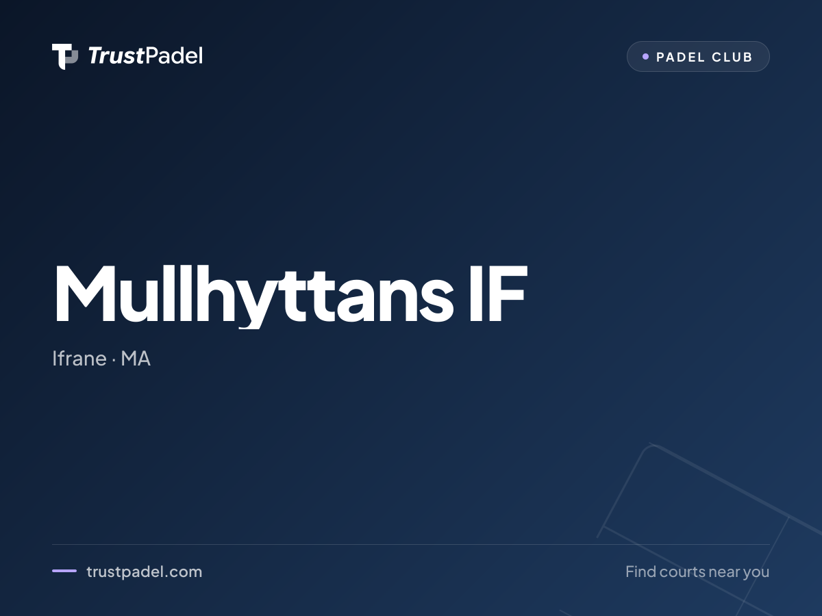 Mullhyttans IF padel club