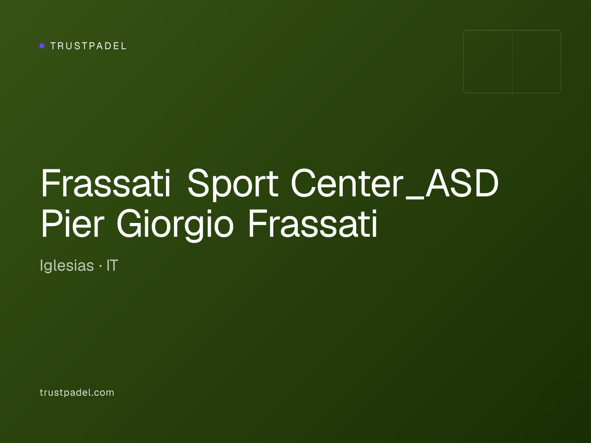 Frassati Sport Center_ASD Pier Giorgio Frassati padel club