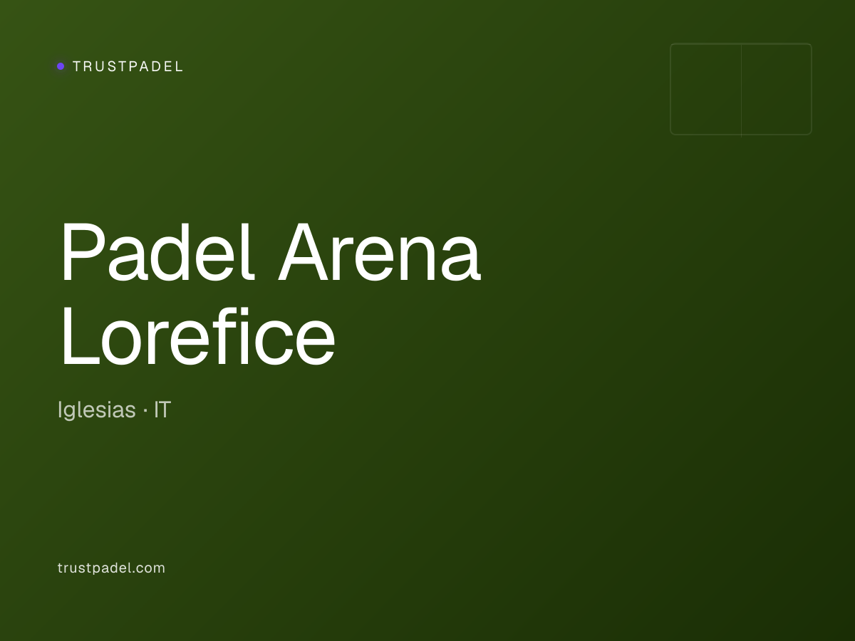 Padel Arena Lorefice padel club