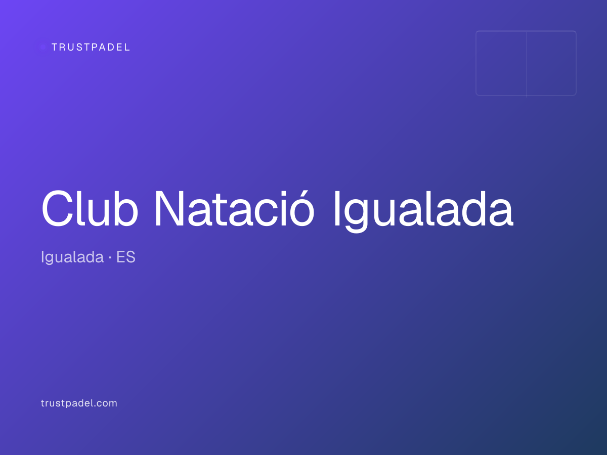Club Natació Igualada padel club