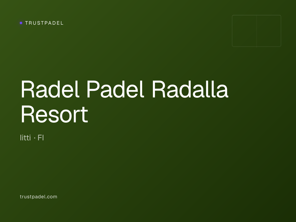 Radel Padel Radalla Resort padel club