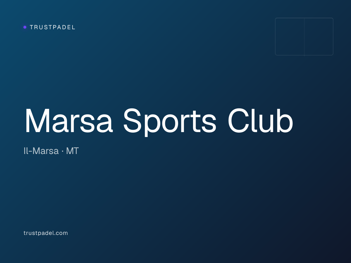 Marsa Sports Club padel club