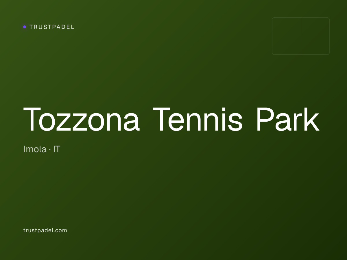 Tozzona Tennis Park padel club