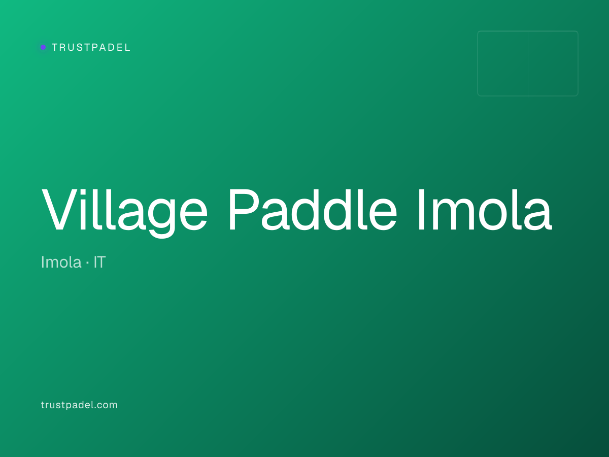 Village Paddle Imola padel club