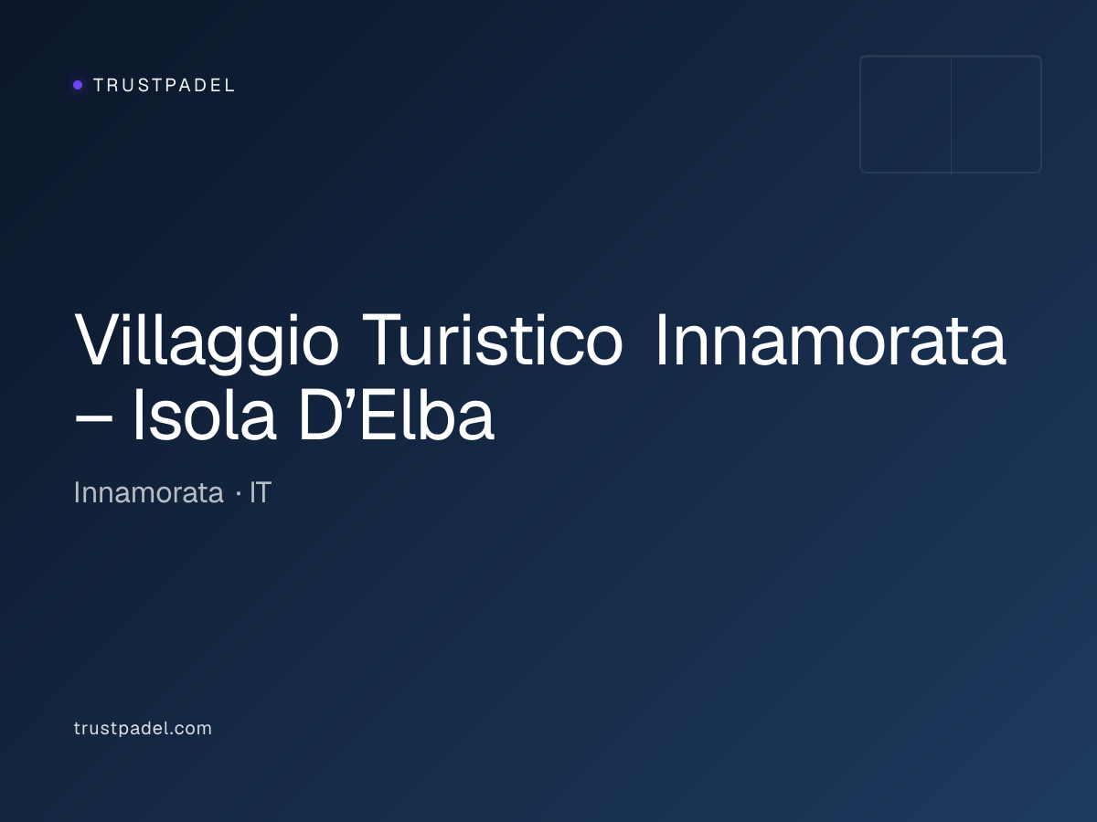 Villaggio Turistico Innamorata – Isola D’Elba padel club