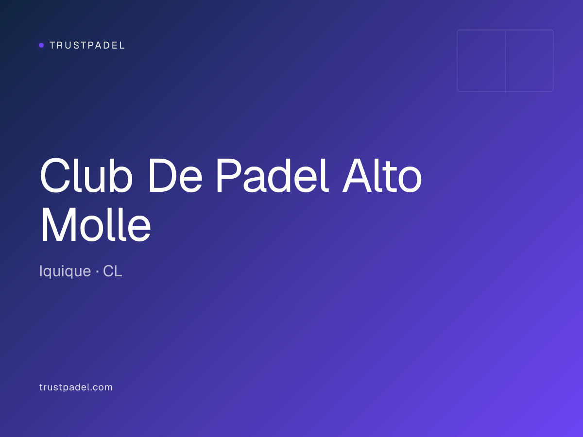 Club De Padel Alto Molle padel club