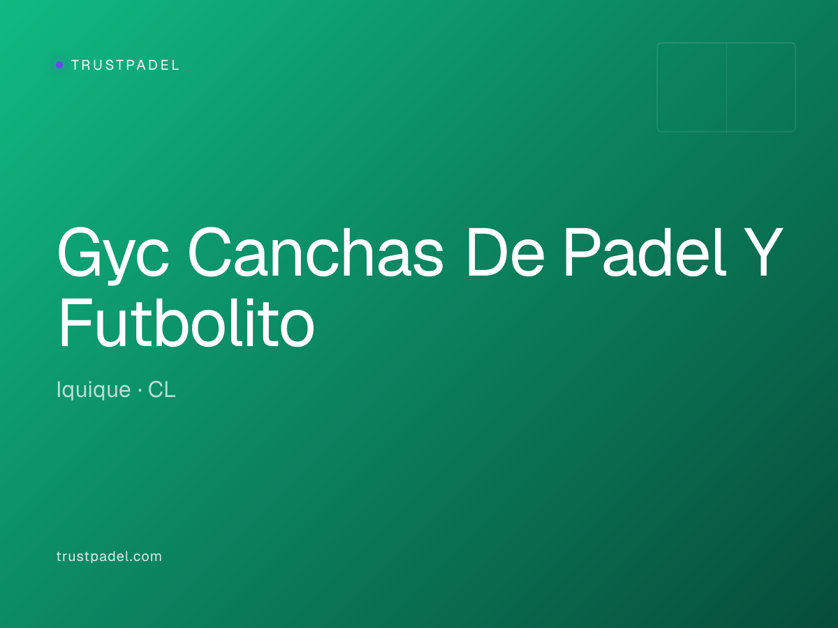 Gyc Canchas De Padel Y Futbolito padel club
