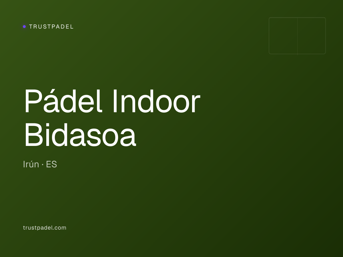 Pádel Indoor Bidasoa padel club