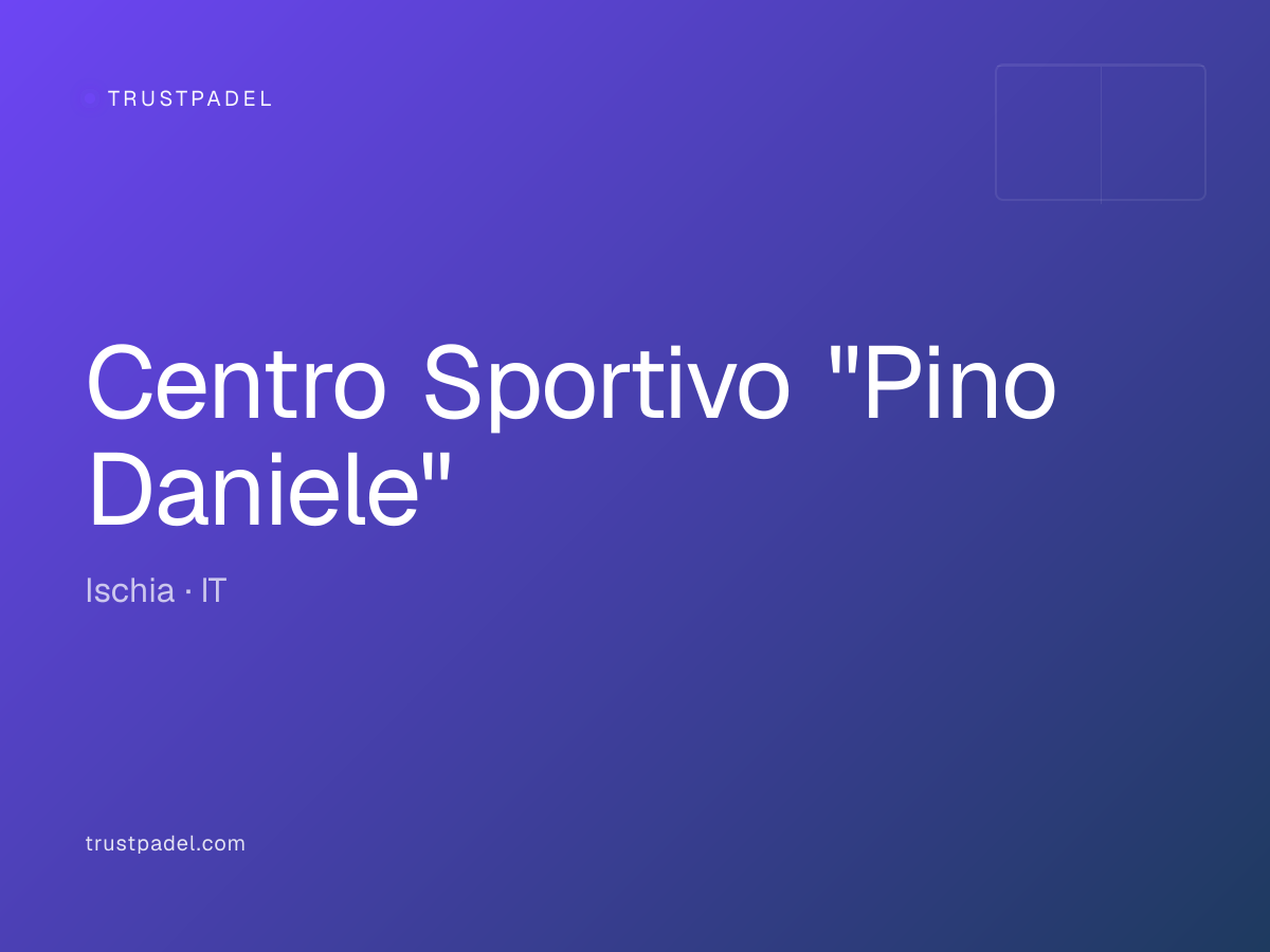 Centro Sportivo "Pino Daniele" padel club