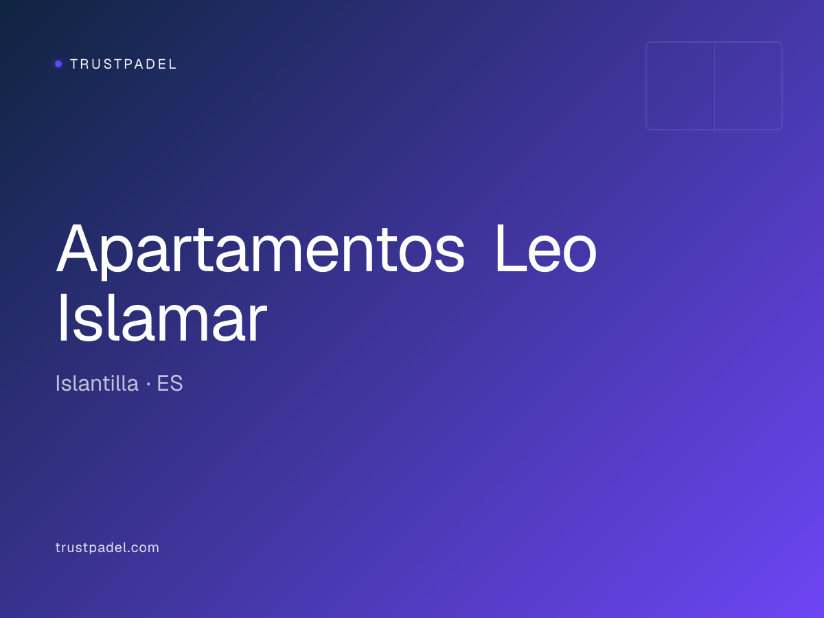 Apartamentos Leo Islamar padel club