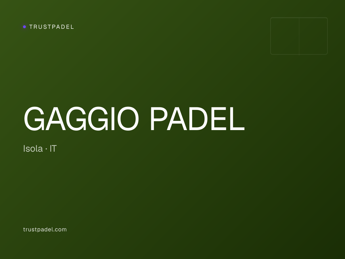 GAGGIO PADEL padel club
