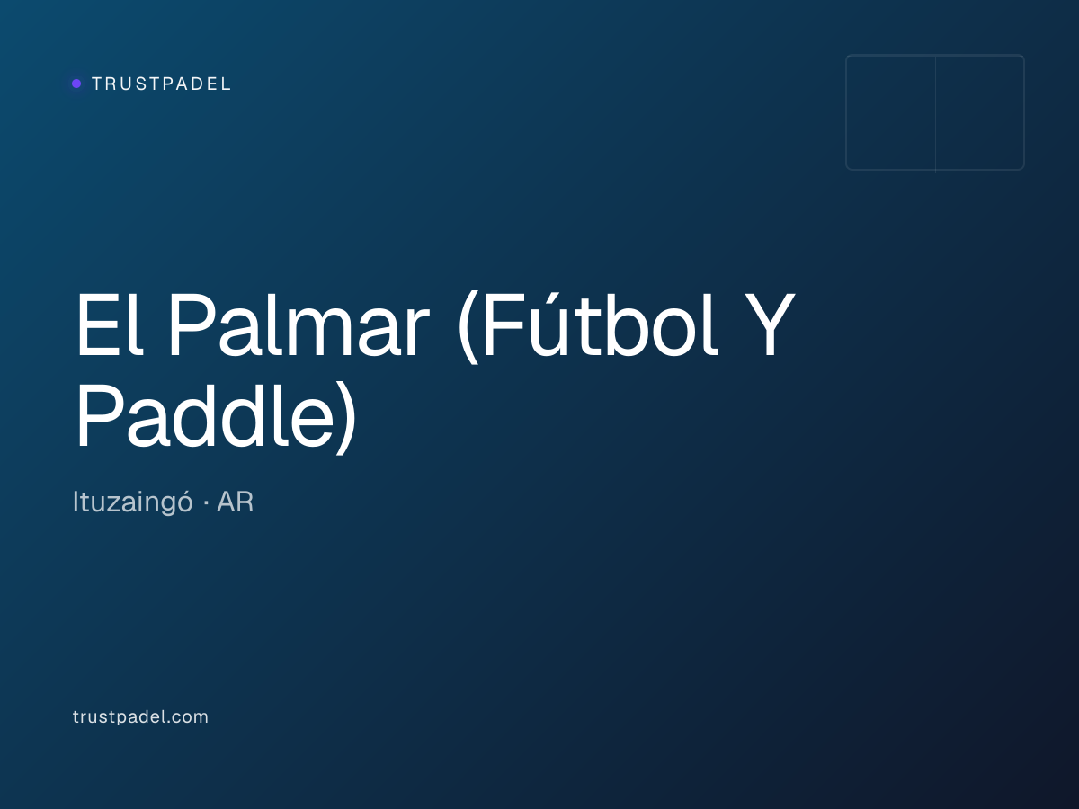 El Palmar (Fútbol Y Paddle) padel club