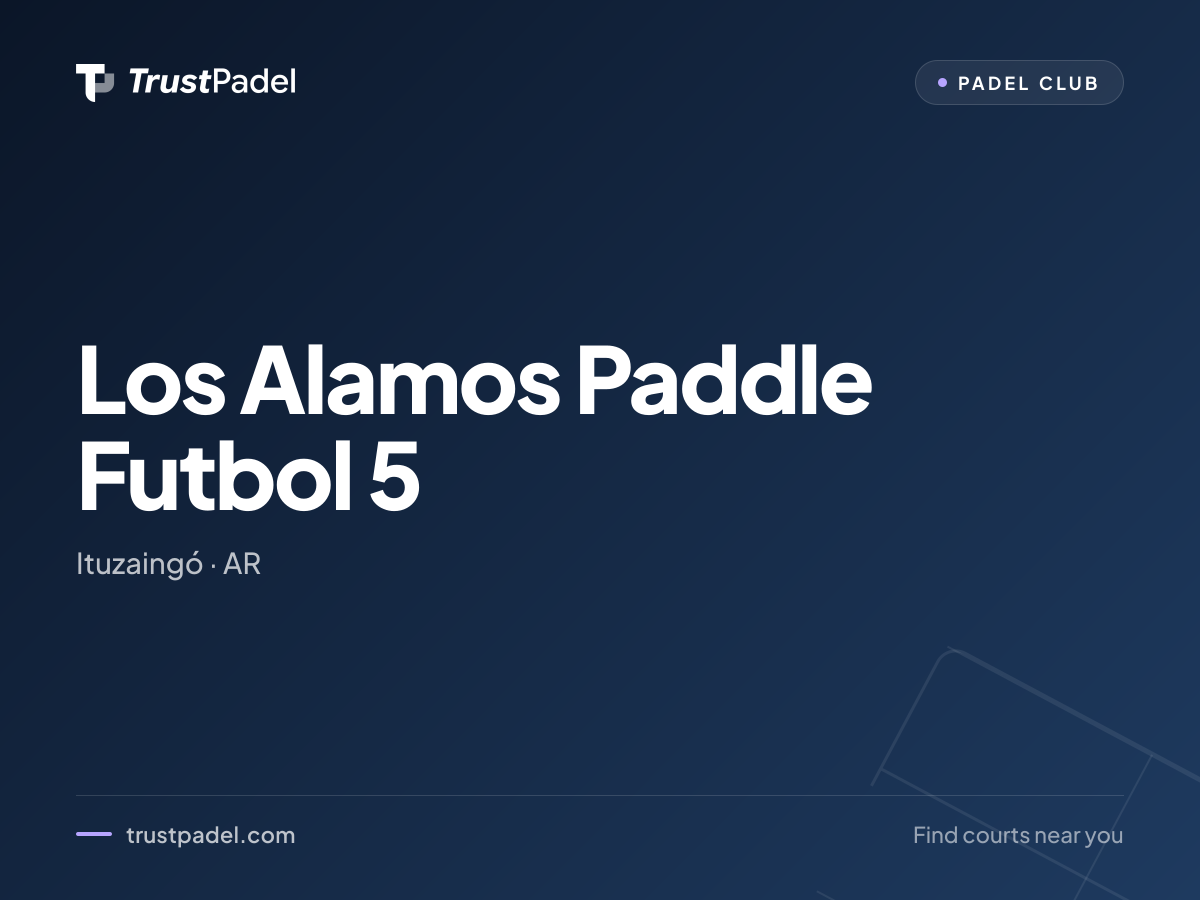 Los Alamos Paddle Futbol 5 padel club