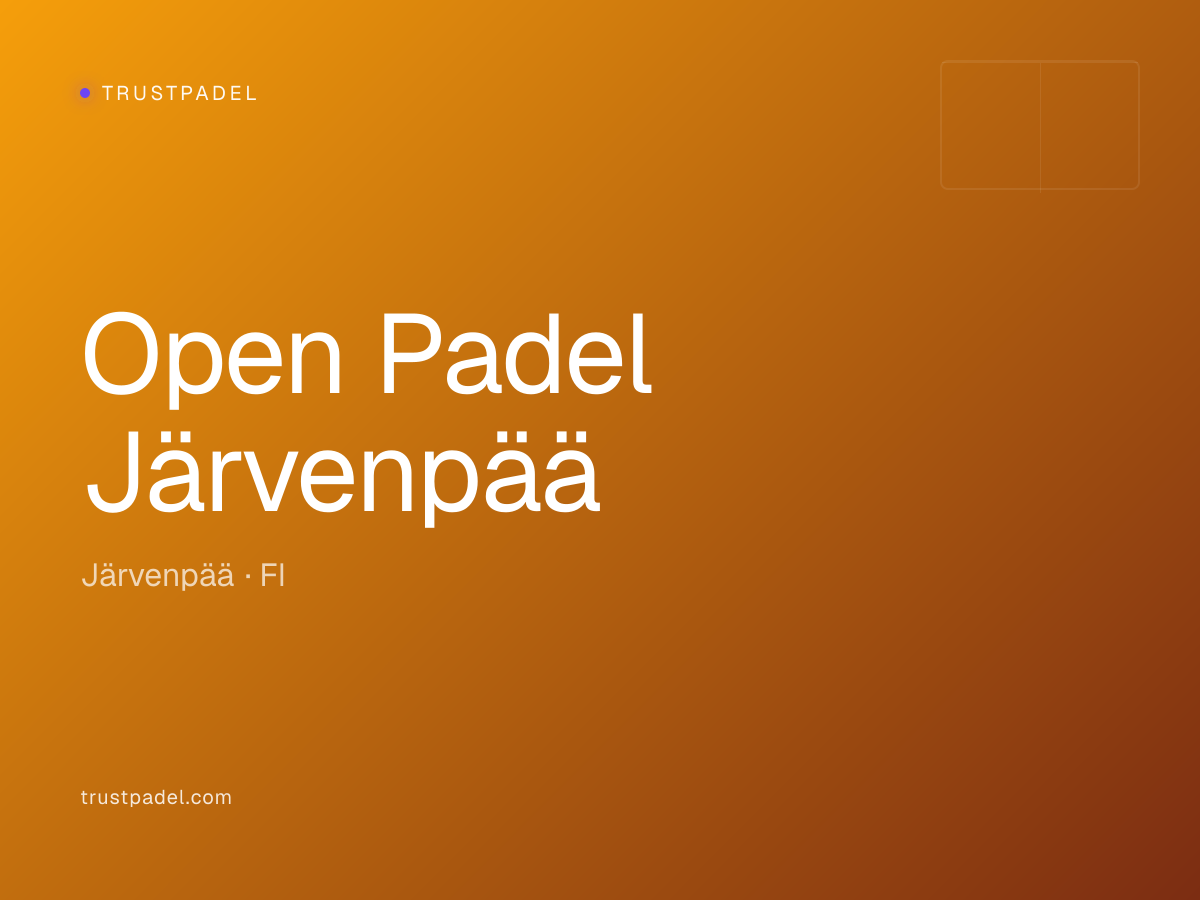 Open Padel Järvenpää padel club