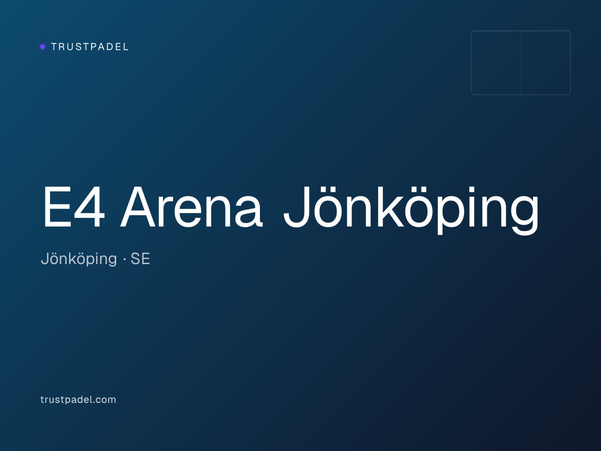 E4 Arena Jönköping padel club