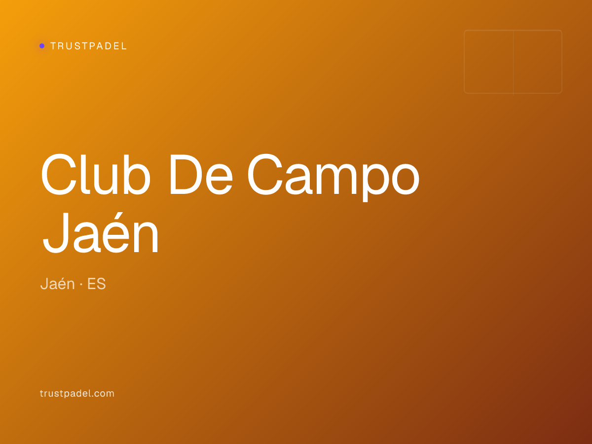 Club De Campo Jaén padel club