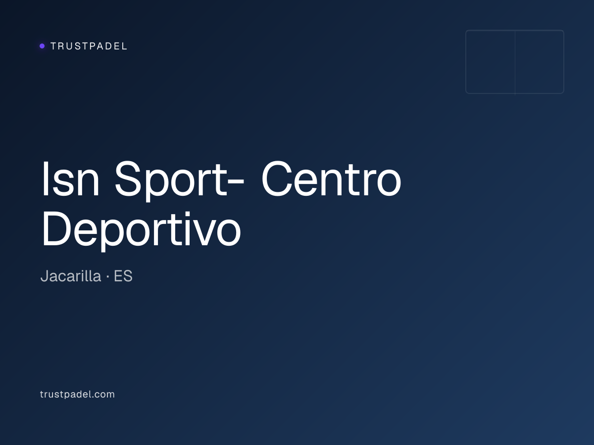 Isn Sport- Centro Deportivo padel club