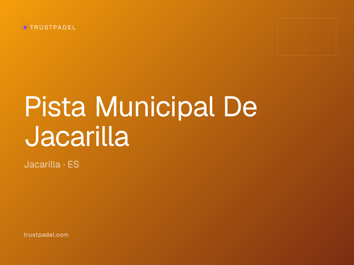 Pista Municipal De Jacarilla padel club