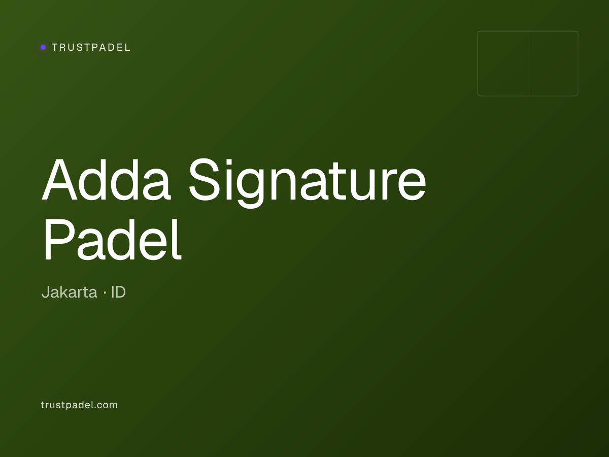 Adda Signature Padel padel club