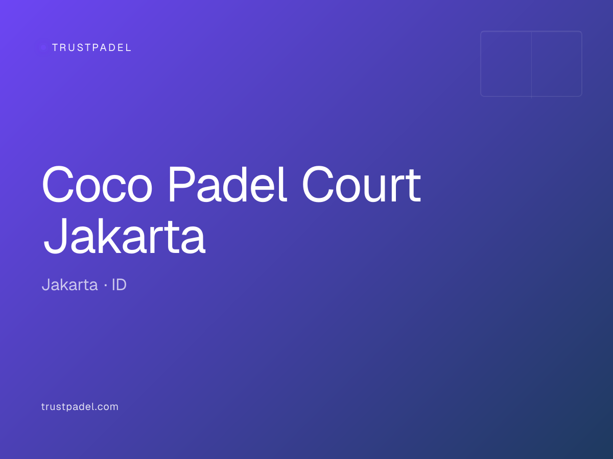 Coco Padel Court Jakarta padel club