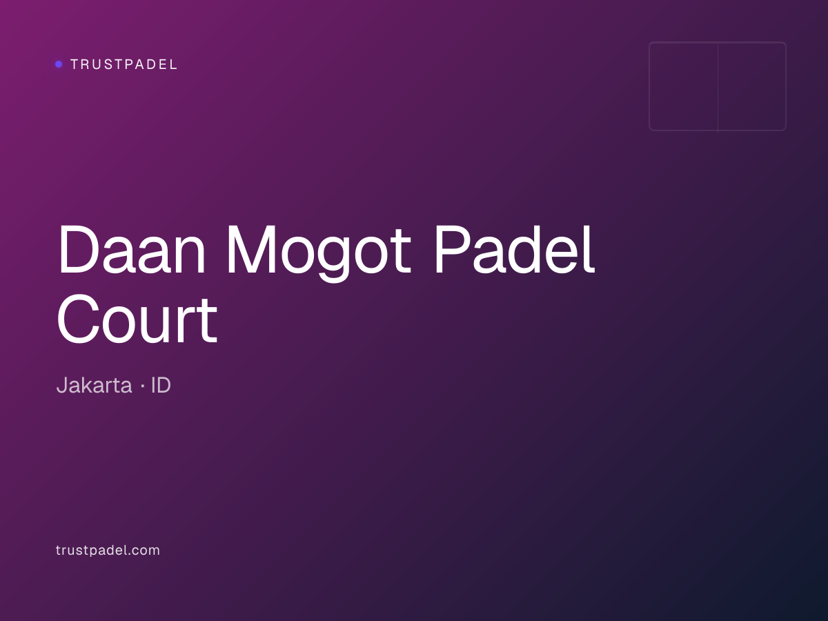 Daan Mogot Padel Court padel club