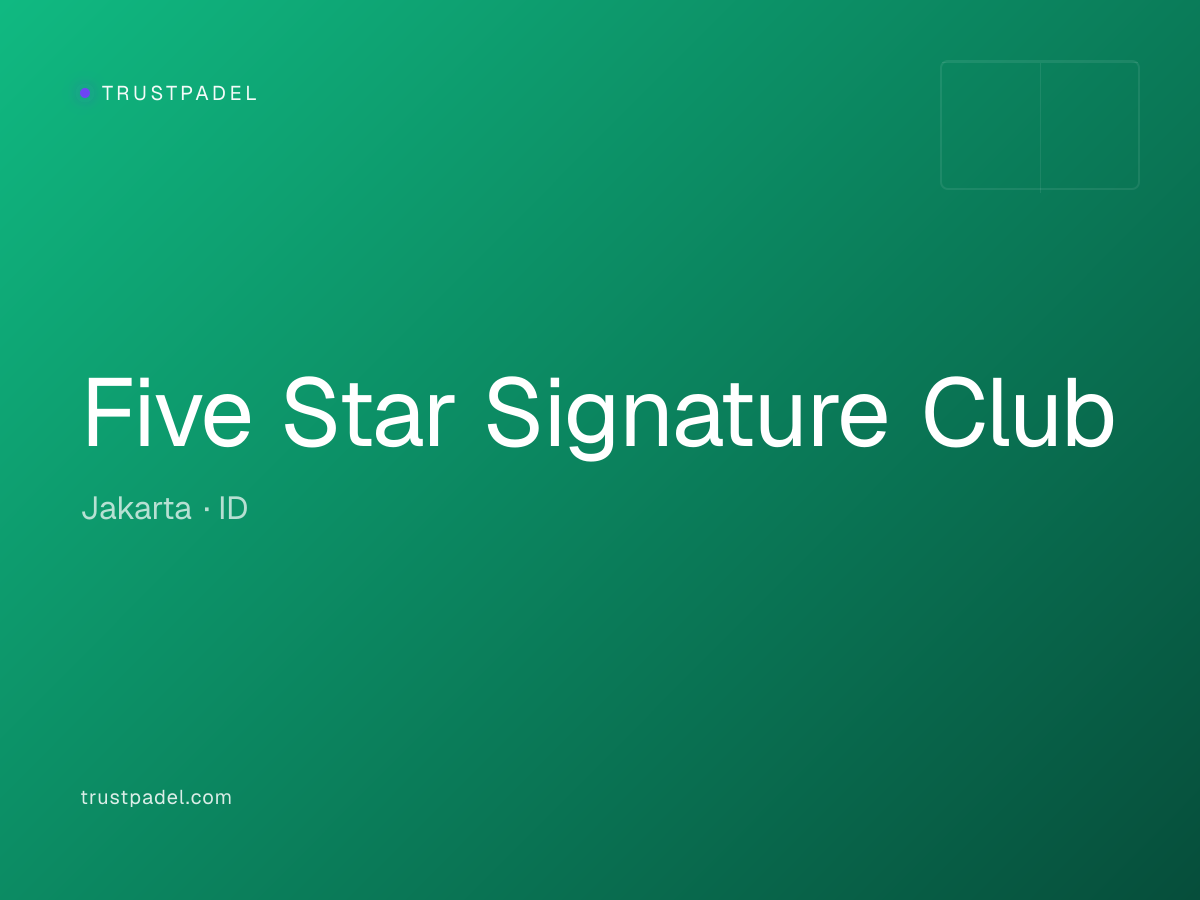 Five Star Signature Club padel club