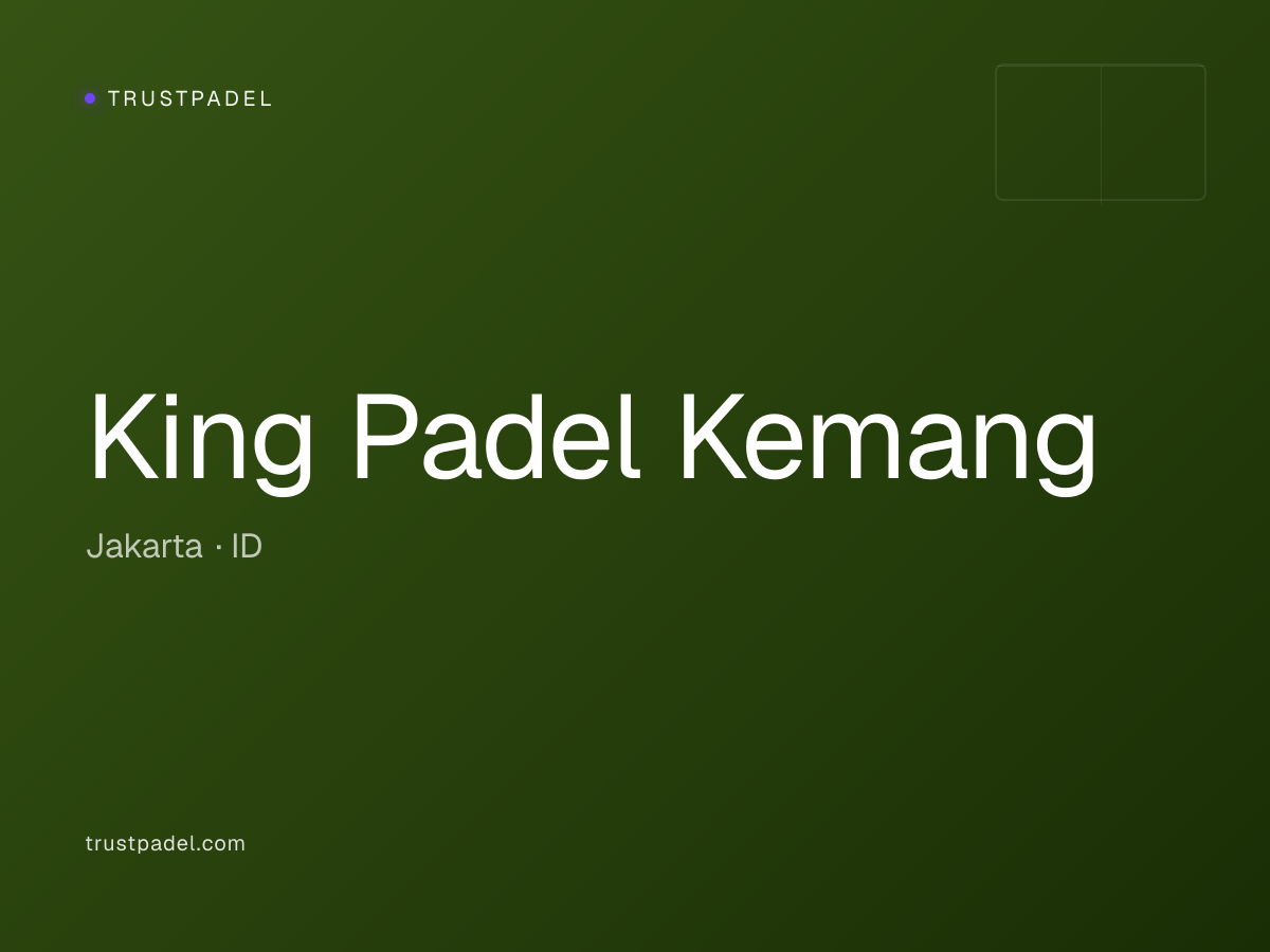 King Padel Kemang padel club