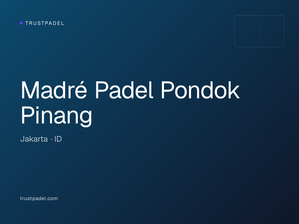 Madré Padel Pondok Pinang padel club