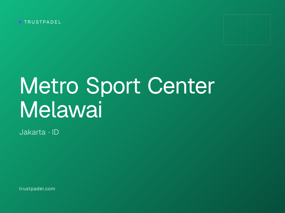 Metro Sport Center Melawai padel club