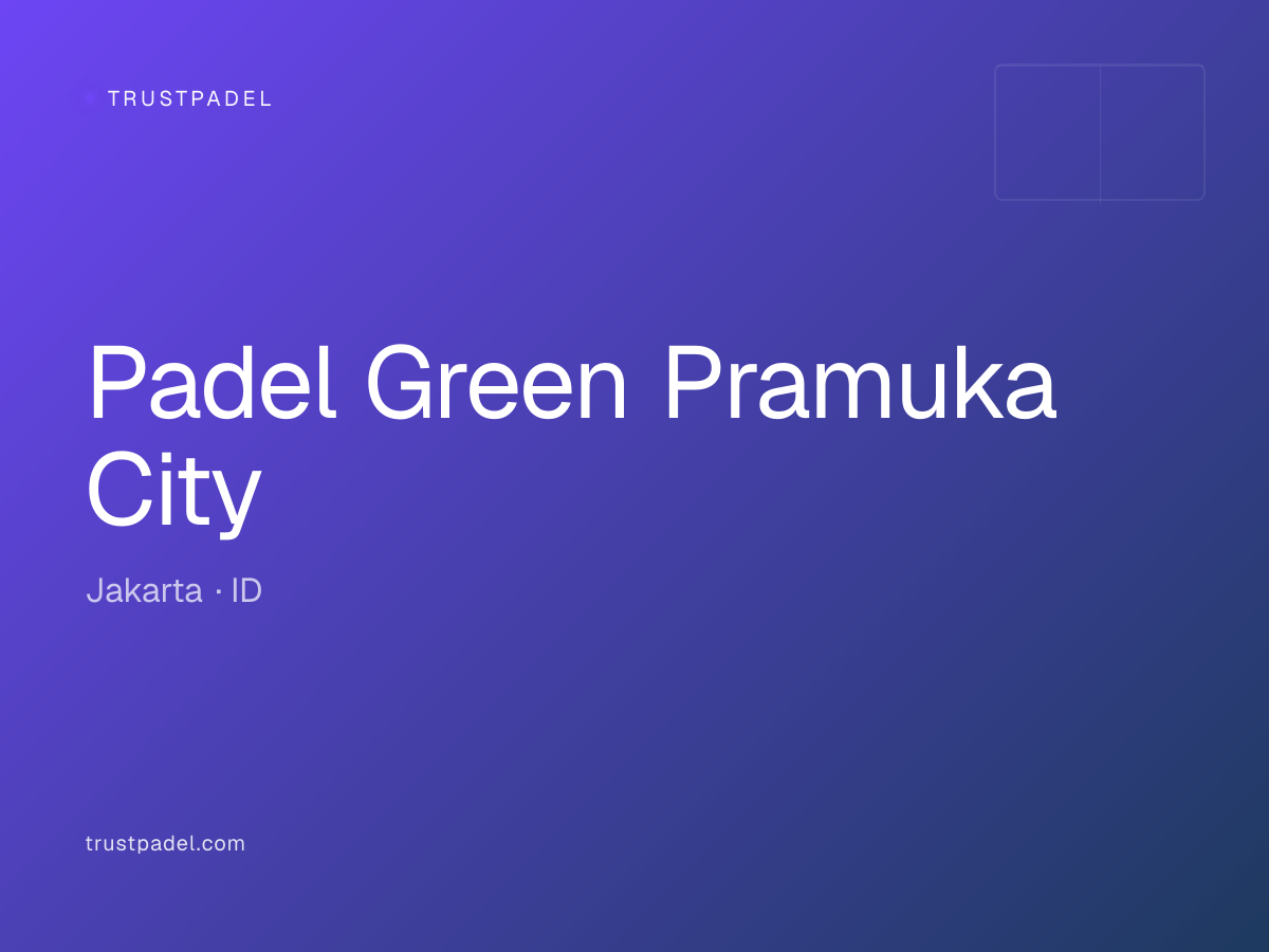 Padel Green Pramuka City padel club