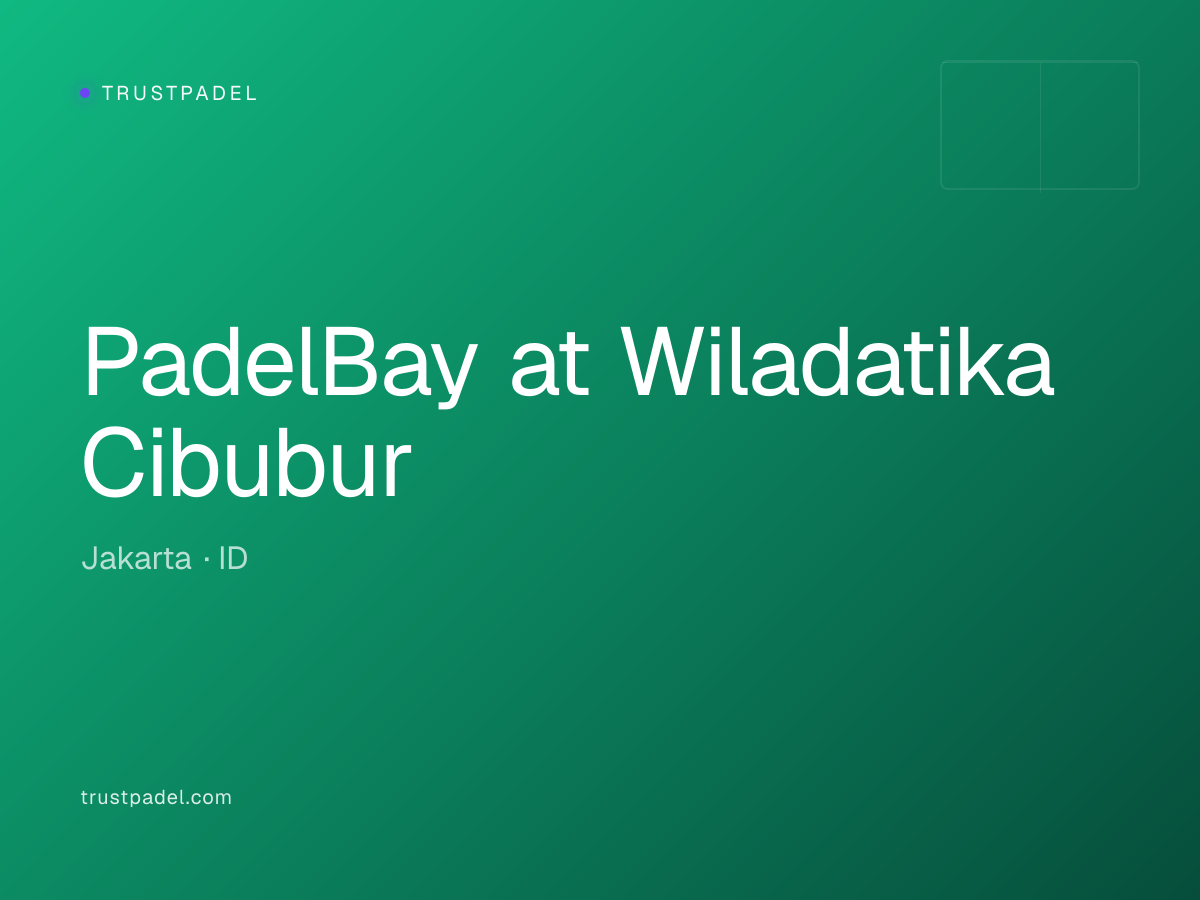 PadelBay at Wiladatika Cibubur padel club