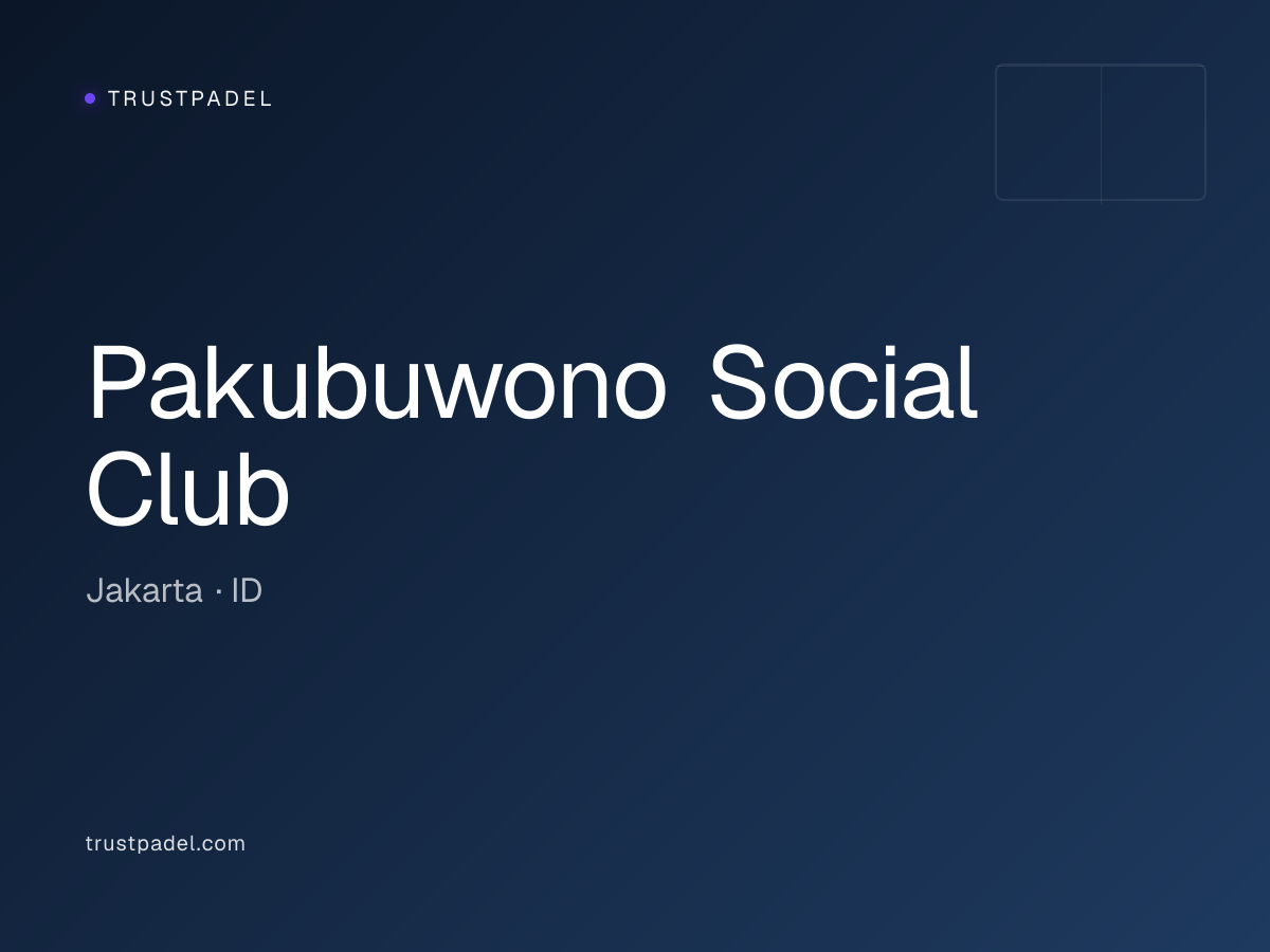 Pakubuwono Social Club padel club