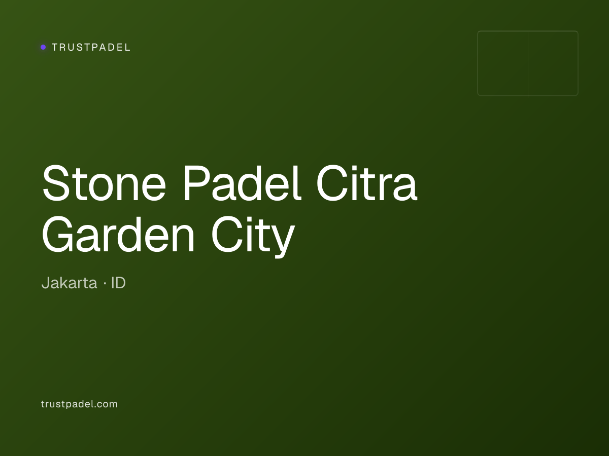 Stone Padel Citra Garden City padel club