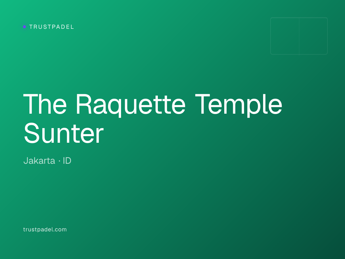The Raquette Temple Sunter padel club