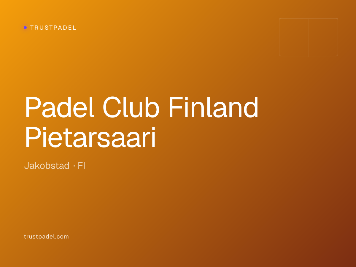 Padel Club Finland Pietarsaari padel club