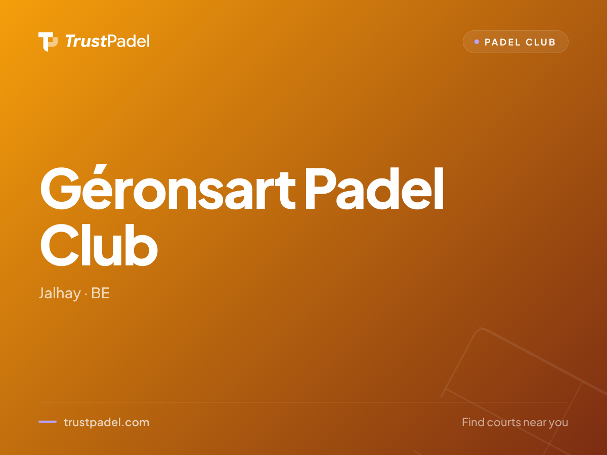 Géronsart Padel Club padel club