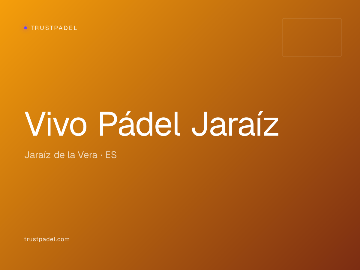 Vivo Pádel Jaraíz padel club