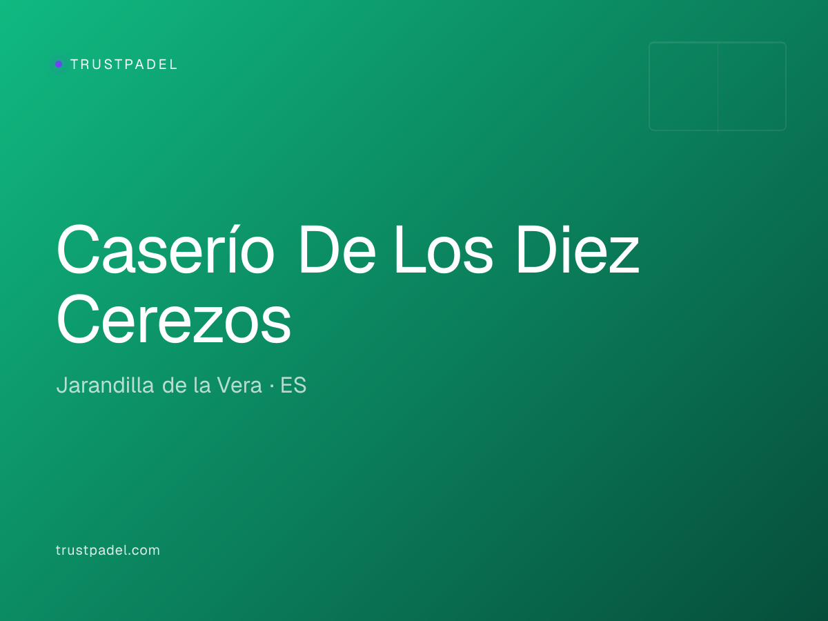 Caserío De Los Diez Cerezos padel club