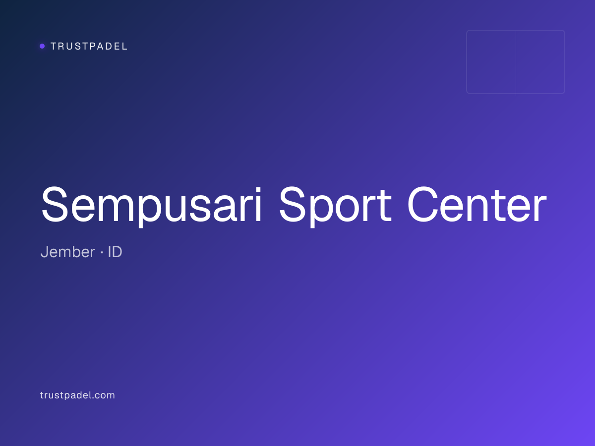 Sempusari Sport Center padel club