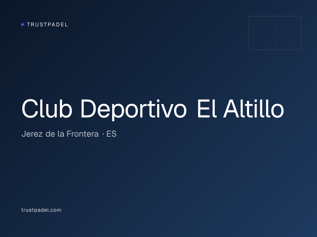 Club Deportivo El Altillo padel club