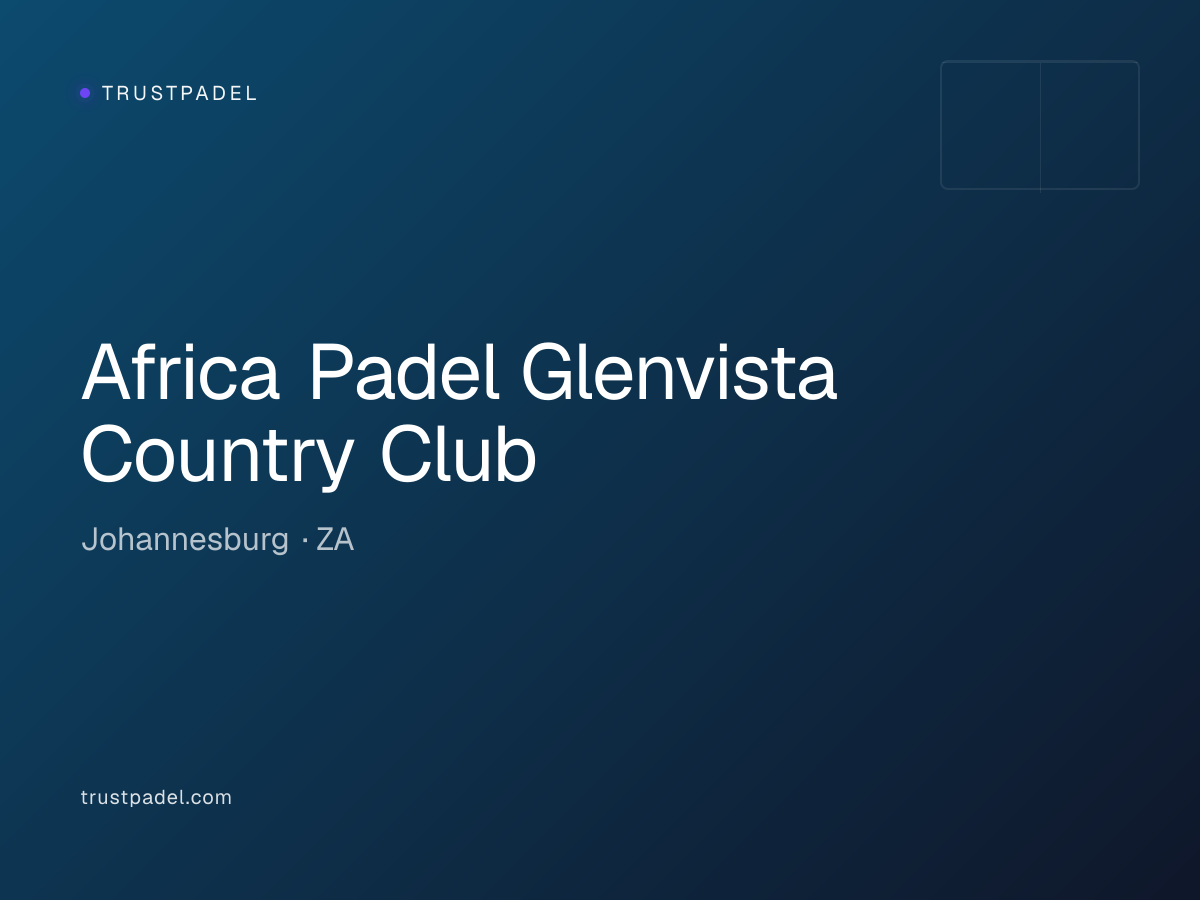 Africa Padel Glenvista Country Club padel club
