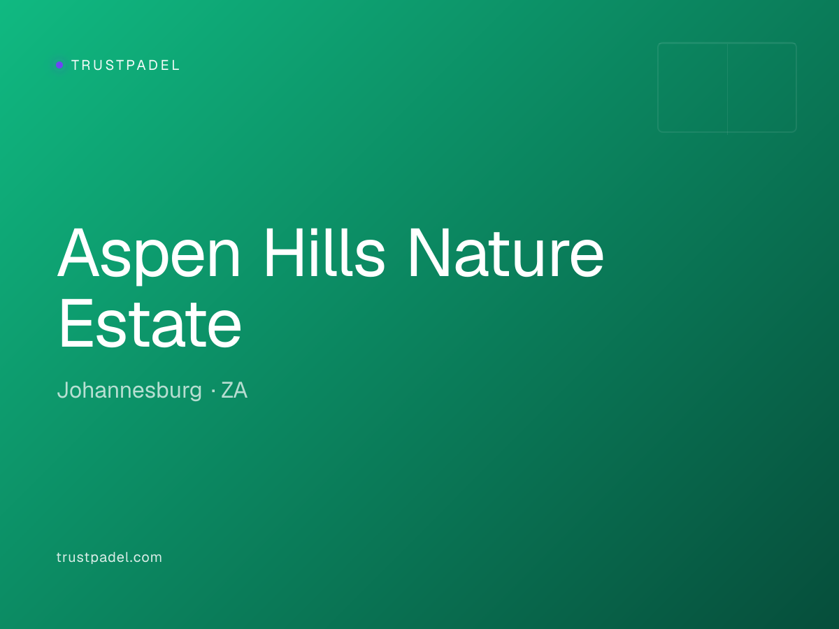 Aspen Hills Nature Estate padel club