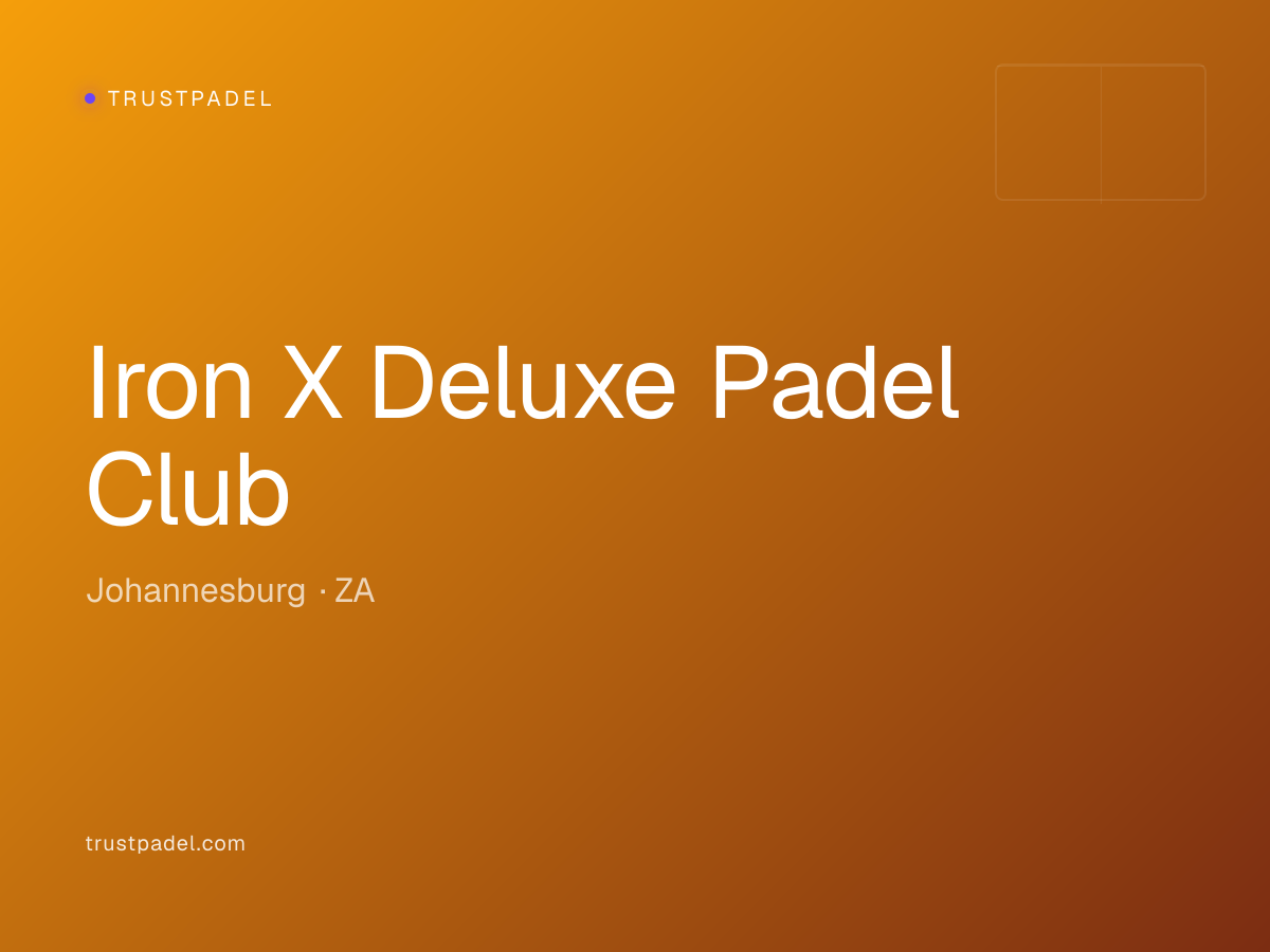 Iron X Deluxe Padel Club padel club