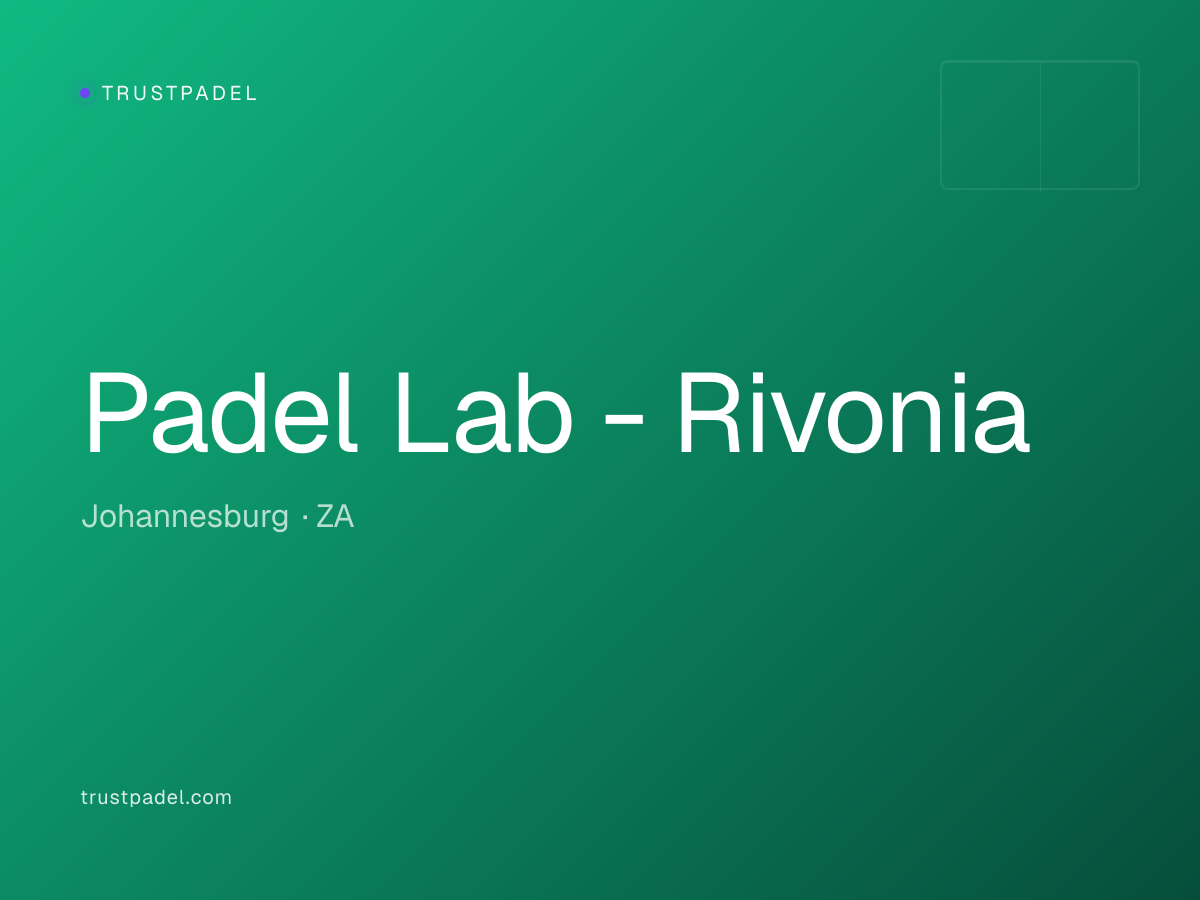 Padel Lab - Rivonia padel club