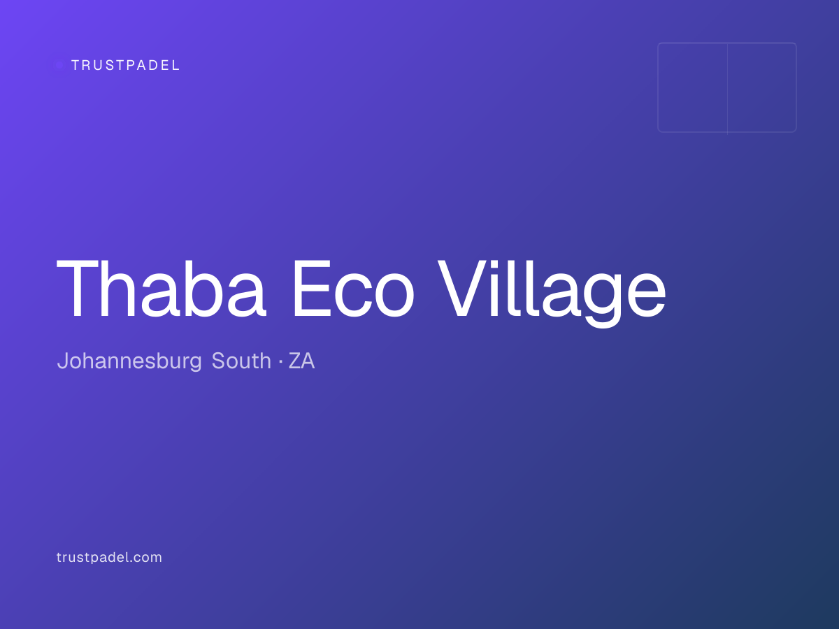 Thaba Eco Village padel club